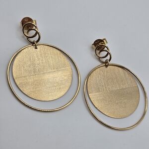 Rivka Friedman Hoops Earrings 16K Gold Plated Dangle Earrings